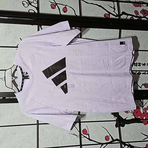 Adidas Athletics Pack Heavy Tee Lavender NWT - Picture 1 of 11